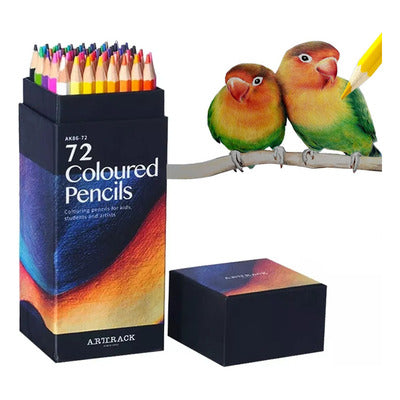 Kit 72 Lapices Para Colorear Arte Dibujo