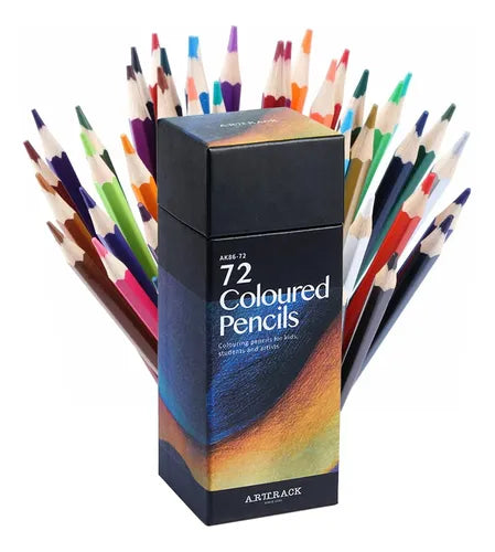 Kit 72 Lapices Para Colorear Arte Dibujo